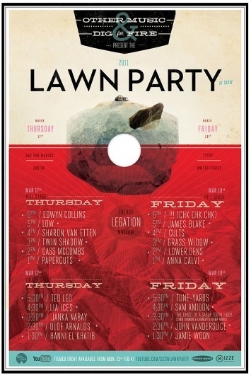 Graphic-ExchanGE - a selection of graphic projects #lawn #white #red #black #poster #party