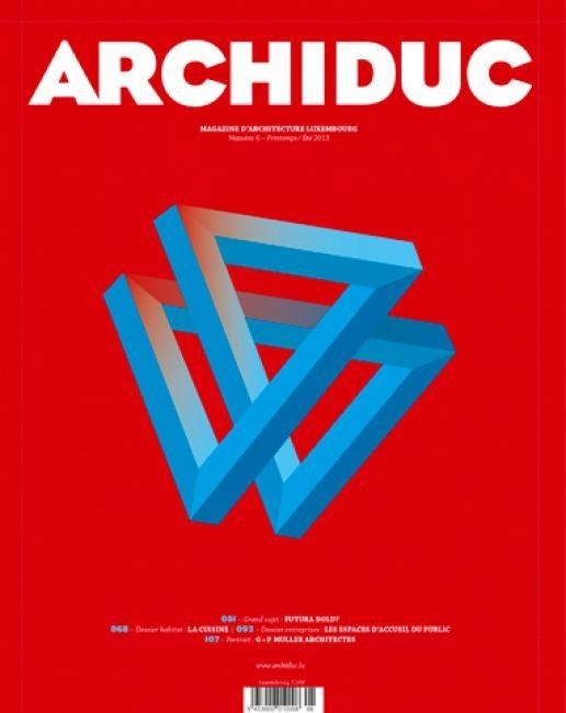 Archiduc (Luxembourg) #abstract #red #bold #cover #magazine