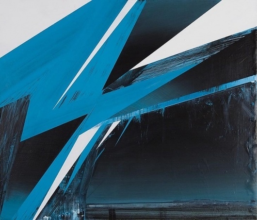 Phil Ashcroft // WORKS - Paintings #graphic #jagged #illustration #painting #blue