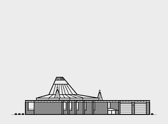 Mid-Century Modern Homes Collection on Behance. Freeman House — 1966. Architect, Gunnar Birkerts #house #mid-century #modern #gunnar #birkerts #home #simple #illustration