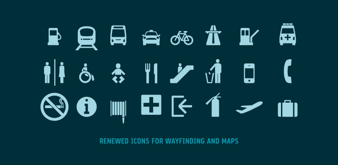 Cool icons that come with the Via Sans font. #fonts #typography #icons