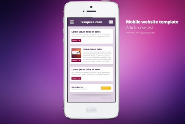Article news listing for mobile Free Psd. See more inspiration related to Template, Mobile, News, List, Simple, Article, Horizontal, Solutions and Listing on Freepik.