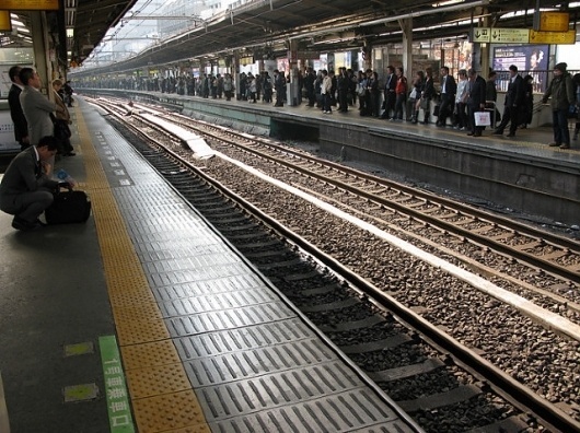 glenn. graphic designer. #train #busy #photo #city #tokyo #commute #morning #japan