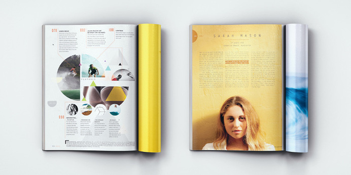 Surfing Magazine Editorial 2012 - Joy Stain #surf #surfing #print #layout #editorial #magazine #typography