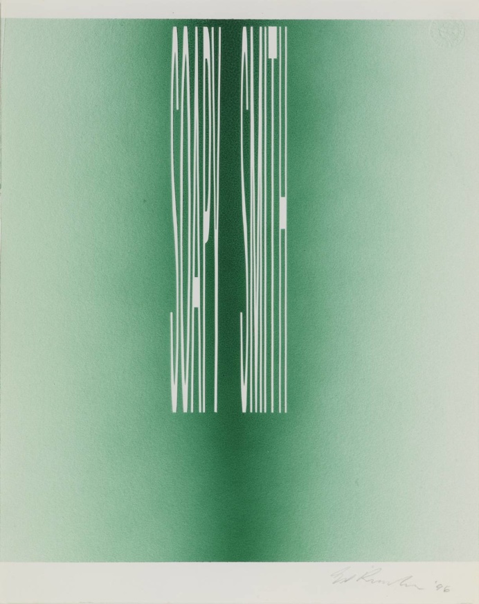 Edward Ruscha, 'SOAPY SMITH' 1996