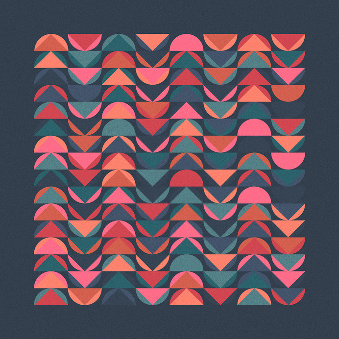 A Cloud for Climbing / Brock Lefferts - Bisected Luna. #flat #pattern #geometry #color #geometric #illustration #minimal