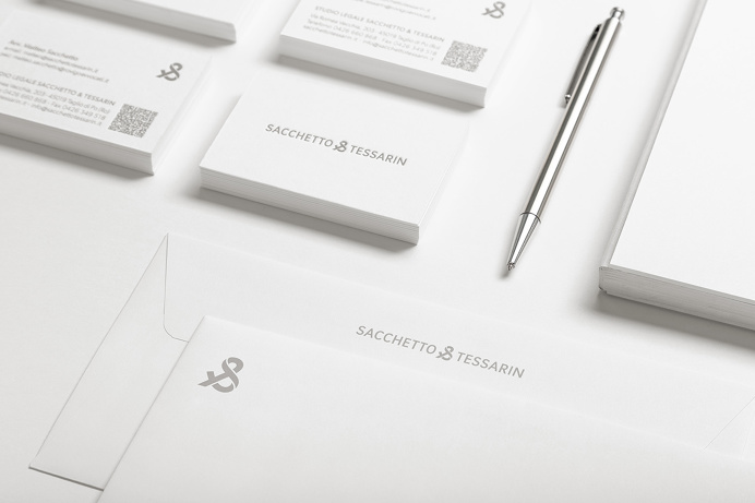 Complete Project on Behance: https://www.behance.net/gallery/41489363/Sacchetto-Tessarin-Law-Firm-Branding Sacchetto & Tessarin is a law fi #branding #businesscards #letterpress #monogram #firm #stationery #letterhead #law #lawyer