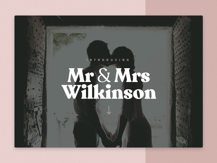I photographed my friends' wedding and decided to design and built a one-page website to give them a nicer way to share the images with friends and family.

#webdesign #wedding
