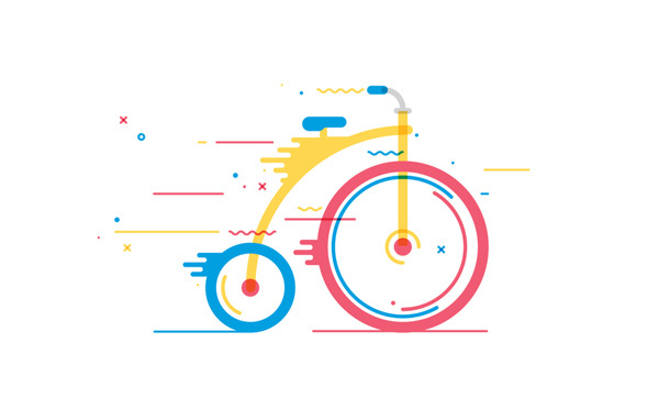 Bicicletas on Behance #bicycle #movement #vector #bike