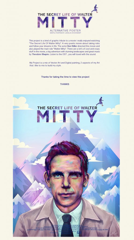 Alternative Movie Poster – The Secret Life Of Walter Mitty