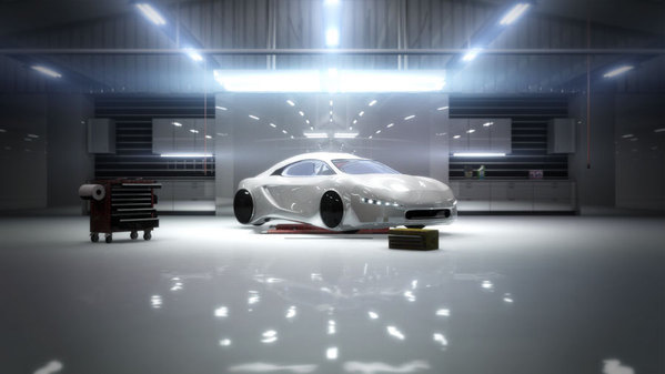 Future Cars, nice fluoro lighting