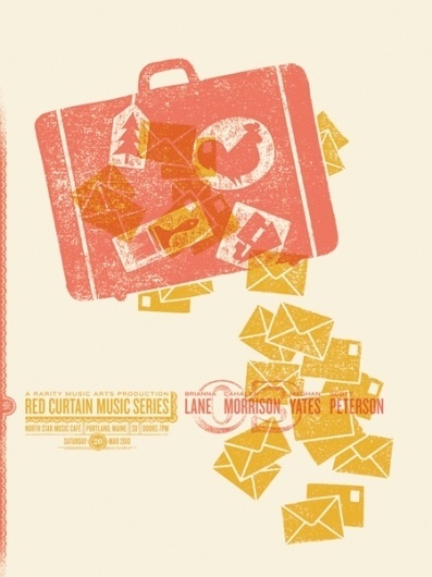 GigPosters.com - Brianna Lane - Cahalen Morrison - Meghan Yates - Scott Peterson #illustration #gig #poster #warm