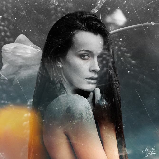 Her eyes are so intense I want to look away . . . or never look away, I can't decide. // www.amalalili.com #girl #eye #design #art #manipu