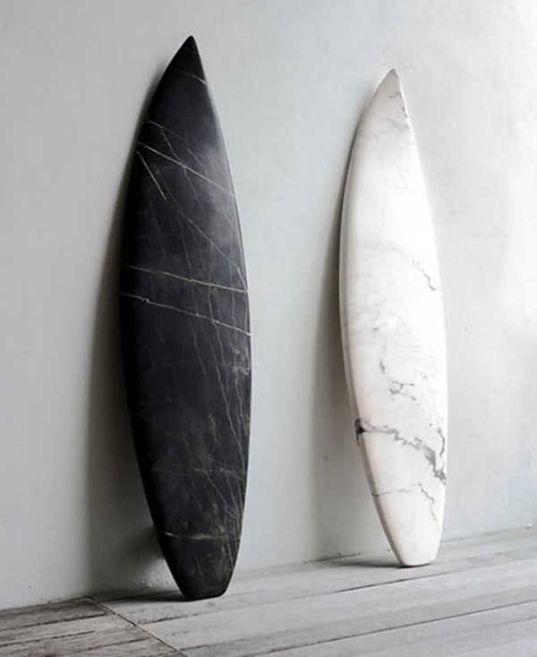 Sculpture for the Urban Surfer : Remodelista #surfboard #marble