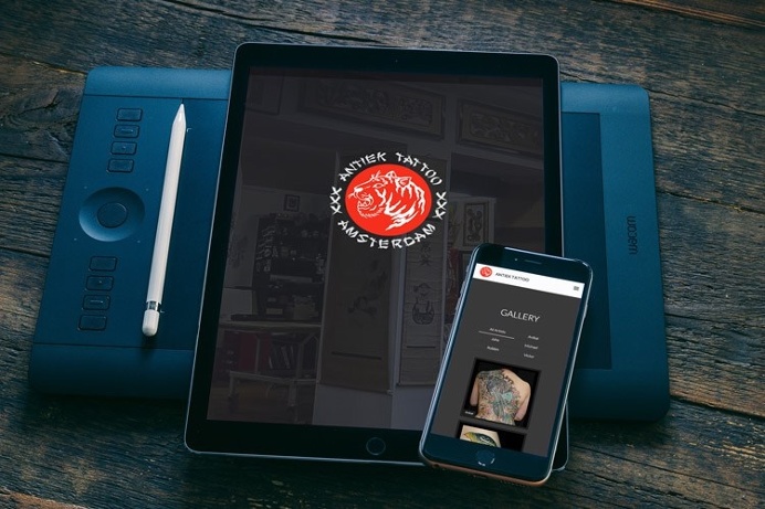 Antiektattoo.com Designed by Chus Margallo. #web #tattoo #inspiration #chusmargallo