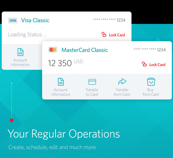 MTS Bank Online on Behance #ui