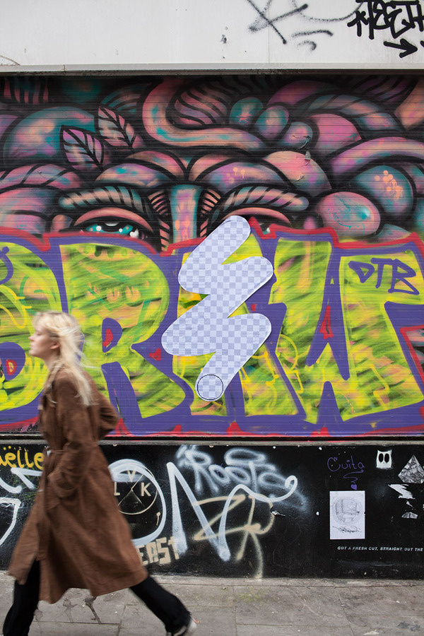 Street Eraser: Giant Stickers Appear to Erase the Streets of London with Photoshop #graffiti #photoshop #art #street #erase
