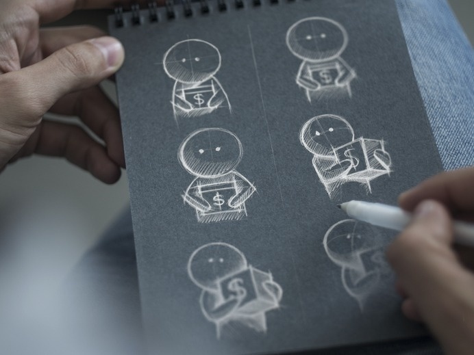 Figure Sketches | Part 2 http://ramotion.com #character #ramotion #design #pen #sketches #pencil #paper #sketch