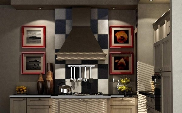 Luxury kichen with prints #decor #kitchen #for #art #paintings