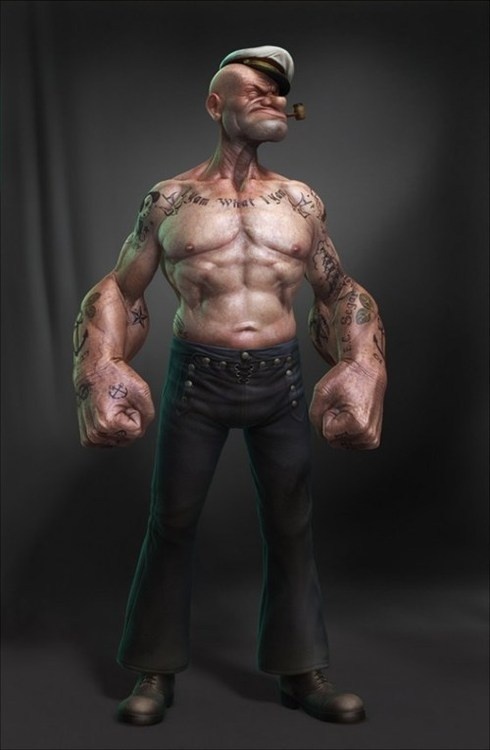 Foreign Matter Comic | hypervocal: Lee Romao's rendering of Popeye may... #popeye