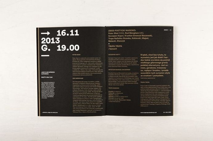 XXXII Festival Ars Cameralis brochure - Marta Gawin #layout #editorial #brochure #typography
