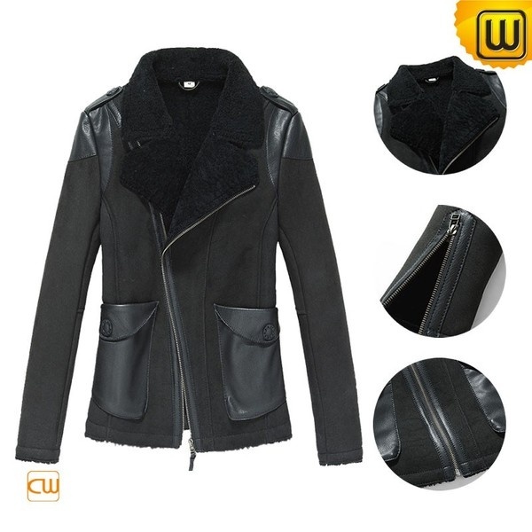 Merino Shearling Cropped Jacket CW640102 #jacket #shearling #cropped