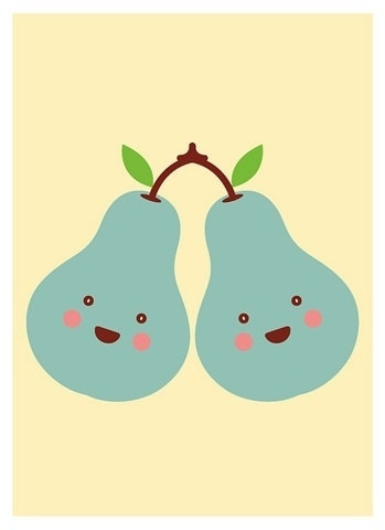 FFFFOUND! | Twin Pears | Flickr - Photo Sharing! #illustration
