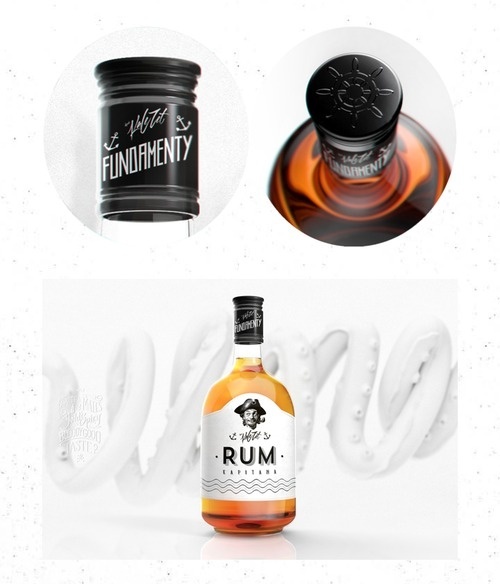 RUM Packaging by Mateusz Chmura #bottle #packaging #design #graphic #label #rum #package