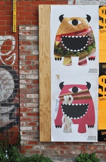 Lucas Melbourne - Brand Strategy and Design - MunchaCruncha #illustration #monster #logo #fun #brandmark