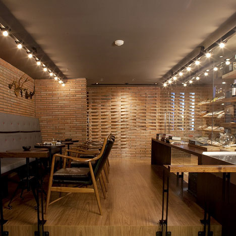 Dude Cigar Bar by Studiomake #brick #masonry #interiors #architecture