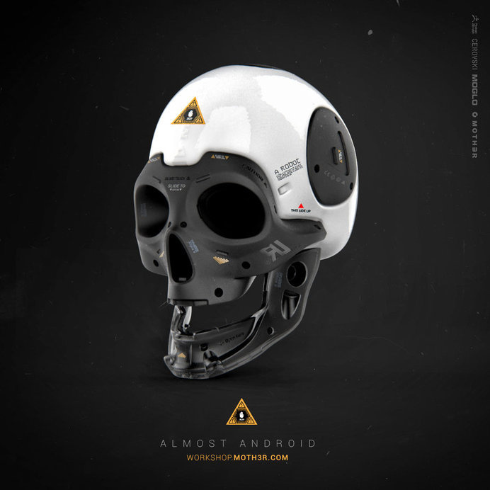 Almost Human - Skull by moth3R on deviantART #skull #robot