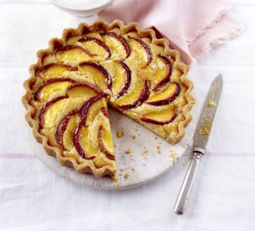 Peach & almond tart