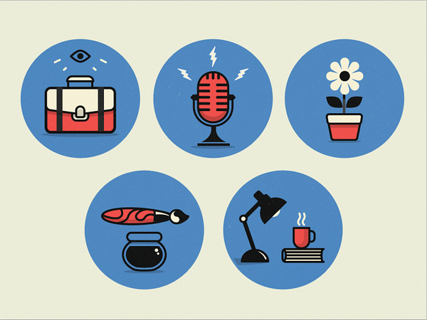 Icons-large #blue #red #icons
