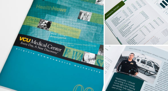 VCU Medical Center Annual Report #brochure #design #annual #report