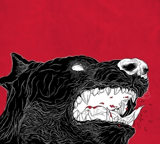 dangerous - Felipe Hort #terror #red #hort #felipe #illustration #short #dog