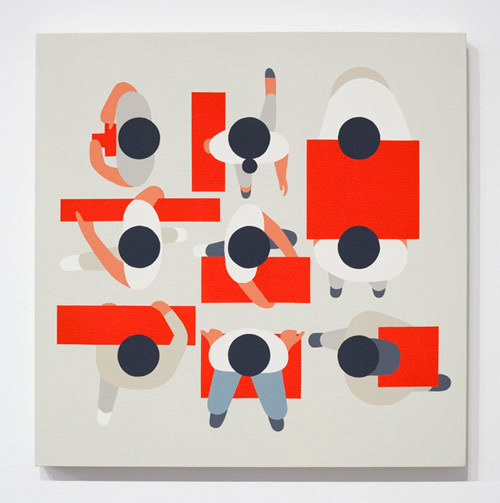 Artist designer Geoff McFetridge #illustration #top #down