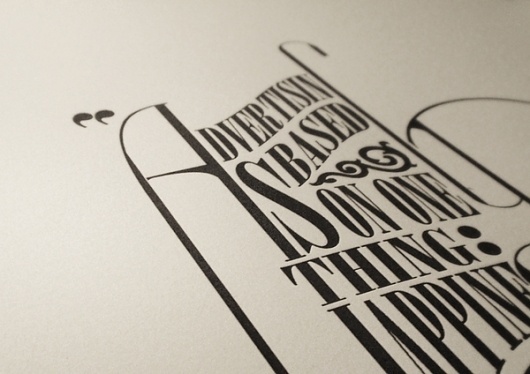 TV Quotes on Typography Served #letterpress #typography