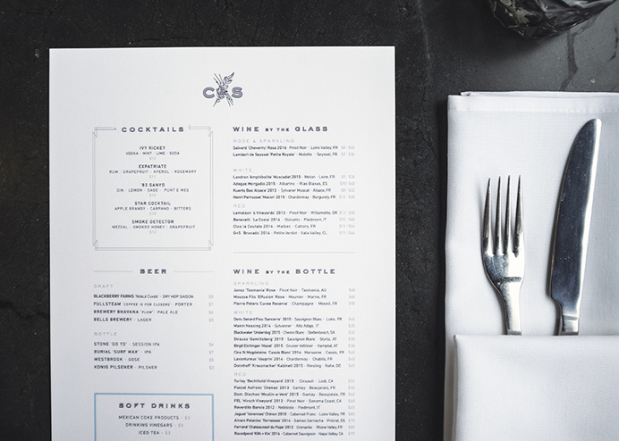 Crawford & Son Menu - Paul Tuorto