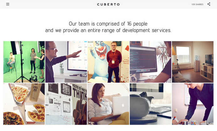 Cuberto website