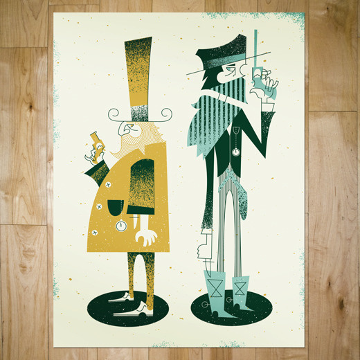 the duel #illustration #poster #screen print