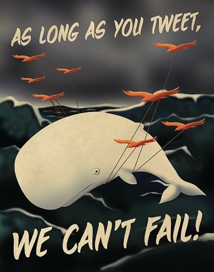 Twitter Propaganda Poster version 2 by Justonescarf on Etsy #media #twitter #social