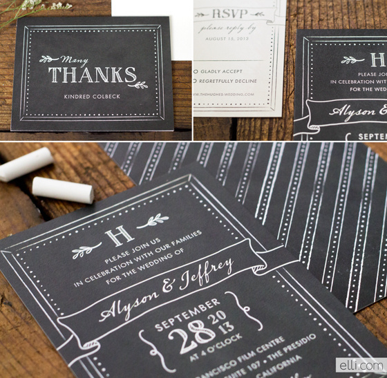 Chalkboard Love: Wedding Invitation Roundup #type #wedding #chalk #invitation