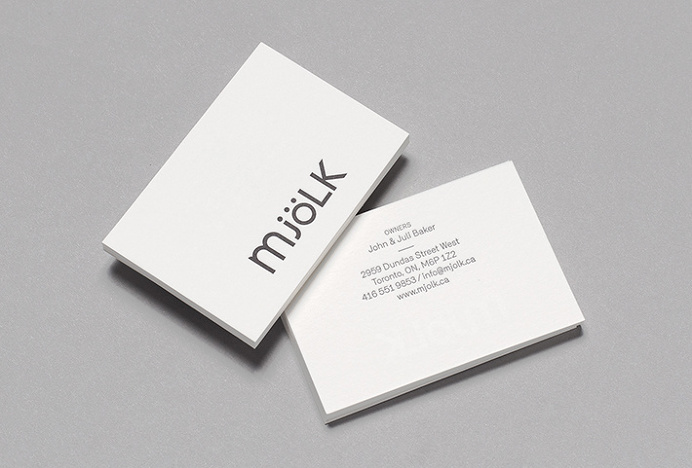 Mjölk by Tung #business #card