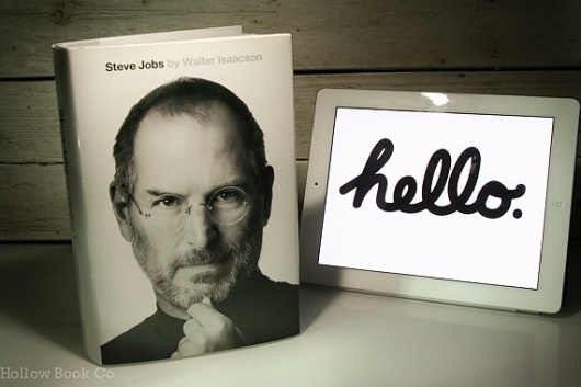 Hollow Book Safe Steve Jobs by HollowBookCo on Etsy #steve #apple #ipad #jobs #book #hollow #hello
