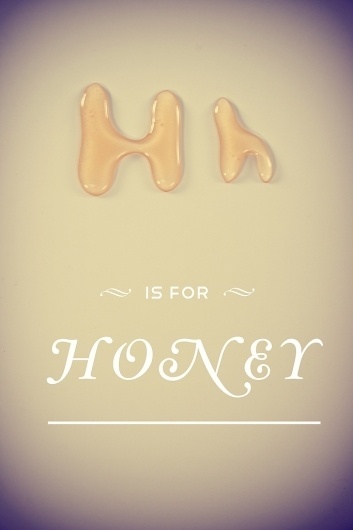 Typefruitography | // The Chic-Type Blog #food #photography #alphabet #honey #typography