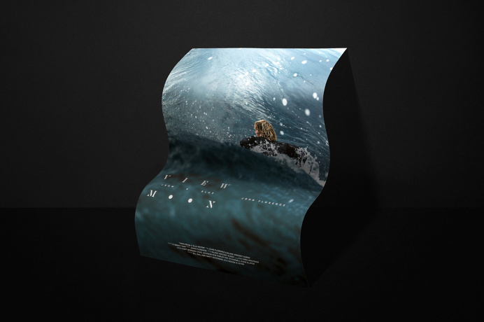 Wedge and lever, View from a blue moon, Surf, John John Florence, Logo, Poster Design,