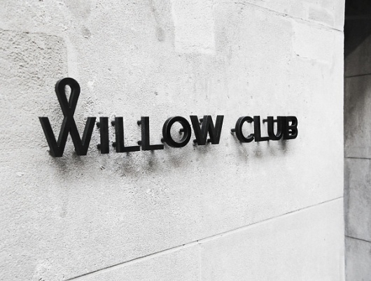 Graphic-ExchanGE - a selection of graphic projects #interior #design #willow #identity #signage #club