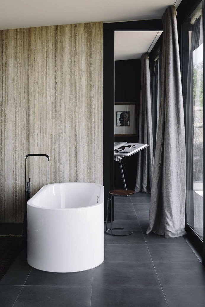 bathroom, Mountain retreat, Fearon Hay Architects, New Zealand