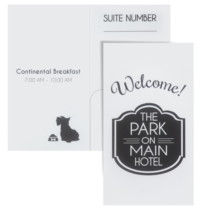 Custom Hotel Room Key Card Folder