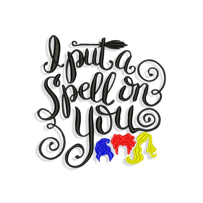 Hocus Pocus Embroidery design